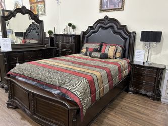 6 pcs queen size Sheffield Bedroom set 