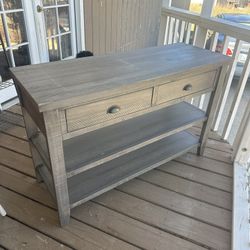 Two Drawer Shelf Unit / TV stand
