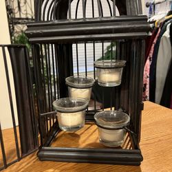 Birdcage candle holder