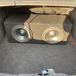 2 10inch Black Diamond Subwoofers & Sealed Box