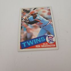 1985 Topps # 329 Ron Washington In Chandler 