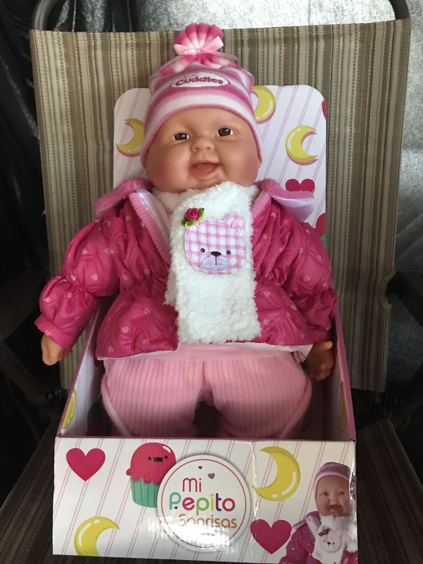 brand new large giggling baby doll