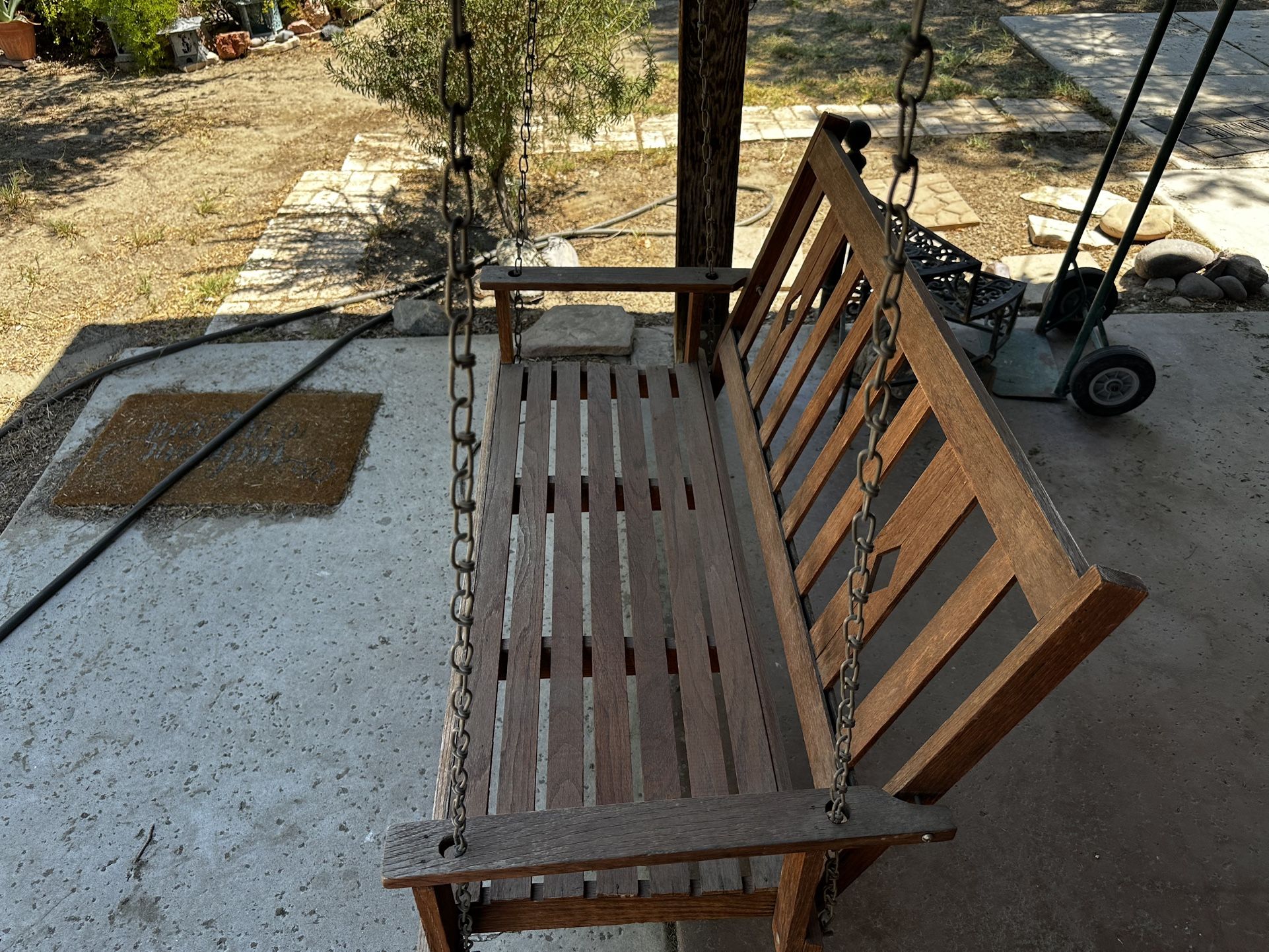 Brown Swing Set