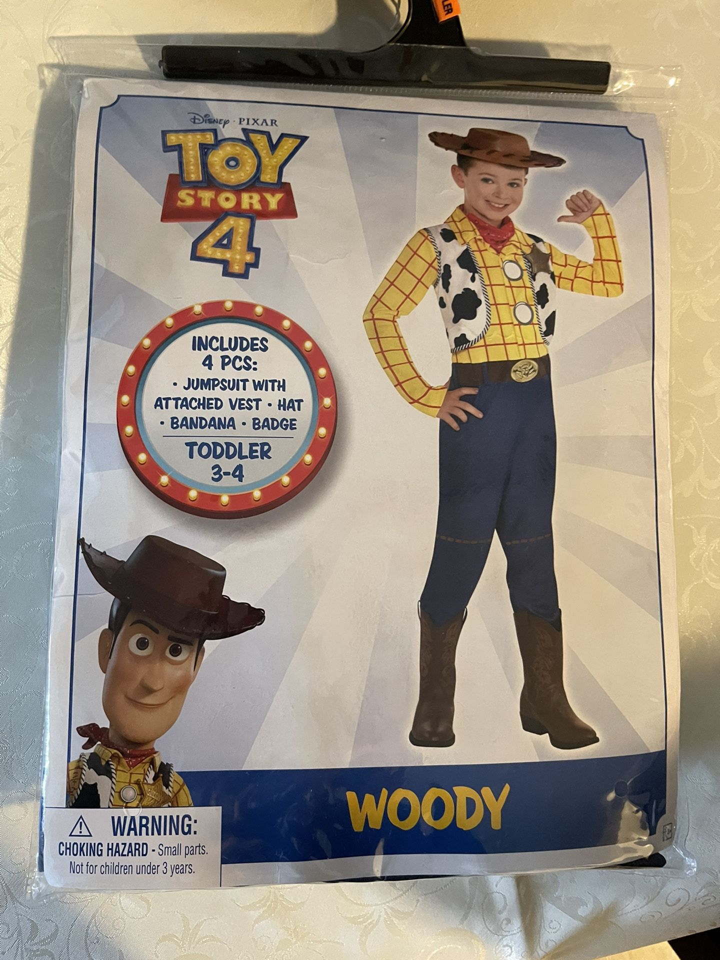 Child Woody Costume- Toy Story Toddler 3t-4t