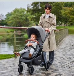 BRAND NEW Tinyiota Luxury Baby Stroller (Gray) - Never Used & Fully Assembled!