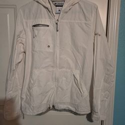 Women's Columbia Sportswear Windbreaker Jacket M White