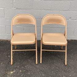 2 Metal Folding Chairs