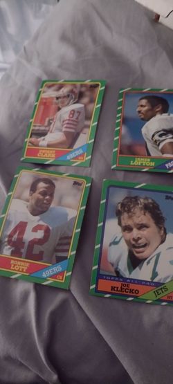 Football 1986/Topps Star cards lot of 113 no Rice. Cards Reggie White, Taylor, Marino, Collinsworth to name a few cash porch pickup Redmond