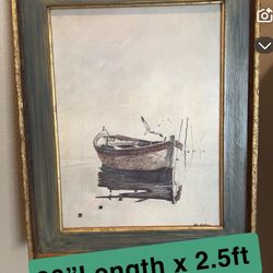 Framed Boat Art