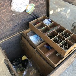 Antique Fishing tackle box