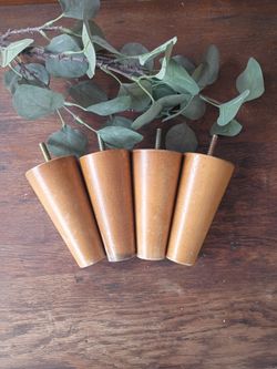 Natural Wood Furniture Legs Set of Four