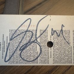 2010 Signed Dodger Ticket