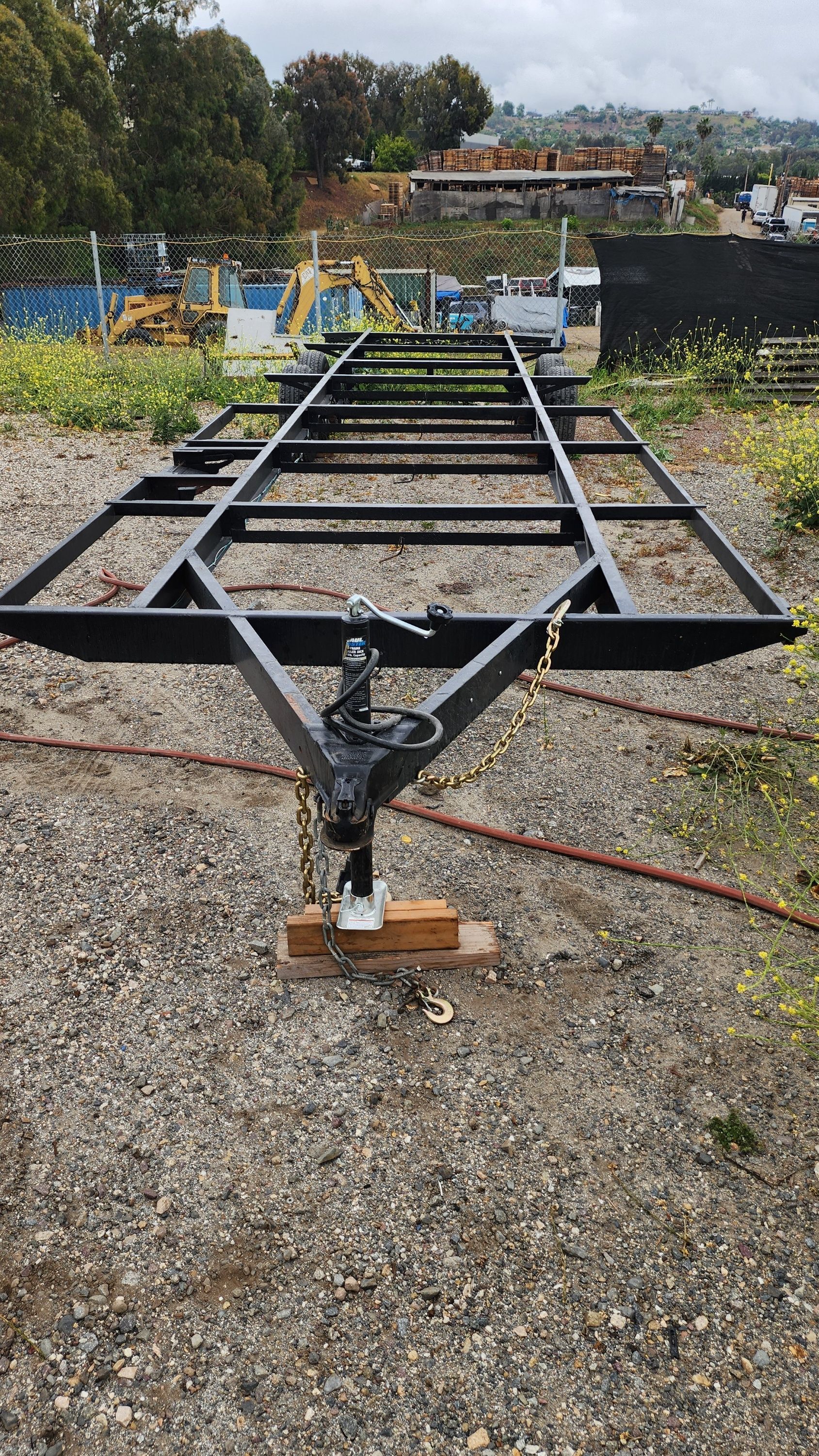 TINY HOUSE TRAILER FRAME FLATBED 8' X 28' IDEAL TO BUILD ON