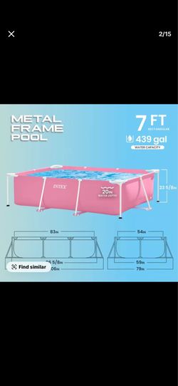 7ft long rectangular swimming pool