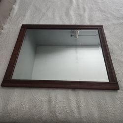 Antique Oak Mirror