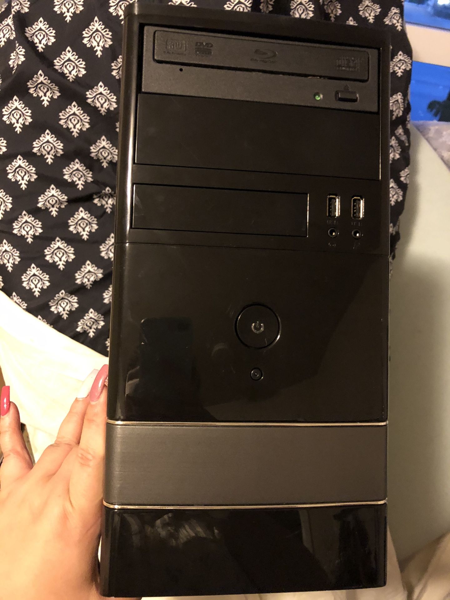 Computer case with DVD