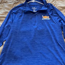 Mens Large Blue Goldfish School Pullover