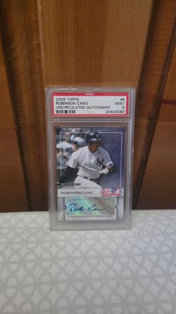 PSA 9 Uncirculated Auto Robinson Cano