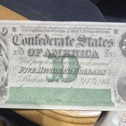 Confederate Bank Notes