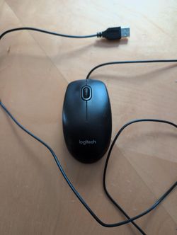 logitech, wired mouse