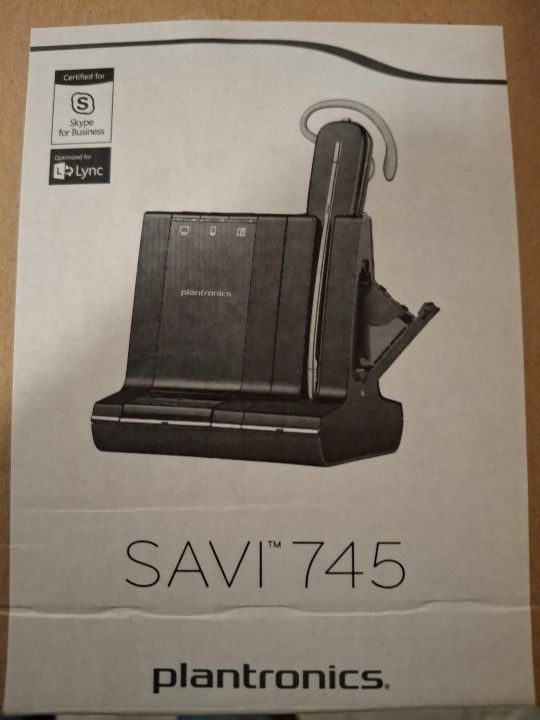 Plantronics Savi W745-M Wireless Headset System - Black