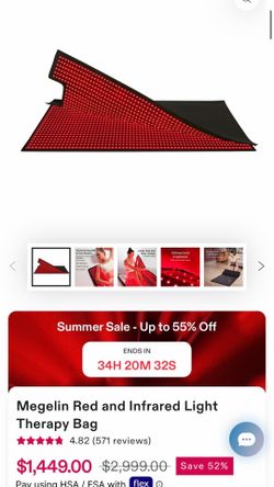 Red light therapy bag