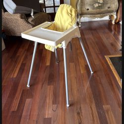 Baby High Chair With Pad - CLEAN, Like New 