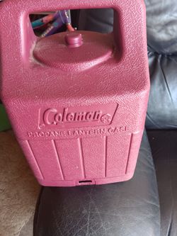 Vintage Coleman propane latern with cover