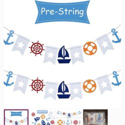 Nautical Anchor and Star Pouches Banner