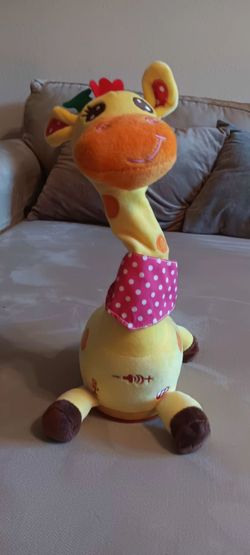 Interactive Dancing and Talking Giraffe Plush Toy