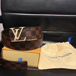 Louis Vuitton Belt Size 33-35 With Box And Dust Bag 