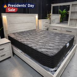 🔥 Presidents’ Day Sale! 🔥 🛏️ Modern Queen Bedroom Set – BRAND NEW