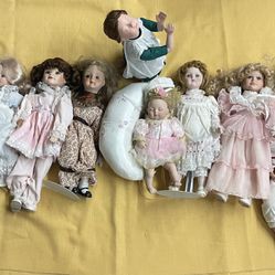 Vintage Porcelain Dolls 