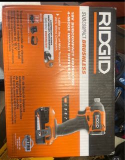 RIDGID 18V Brushless 4-Mode Impact Driver Kit