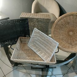 (5) Wicker Baskets $10 For All