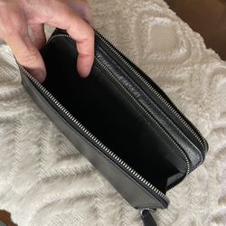 REDUCED!  Coach Accordion Black Wallet