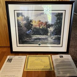 Tom Lynch Oil Painting Butler National Golf Hole 8 