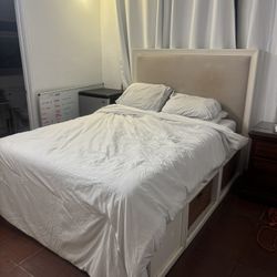 pottery barn queen + mattress