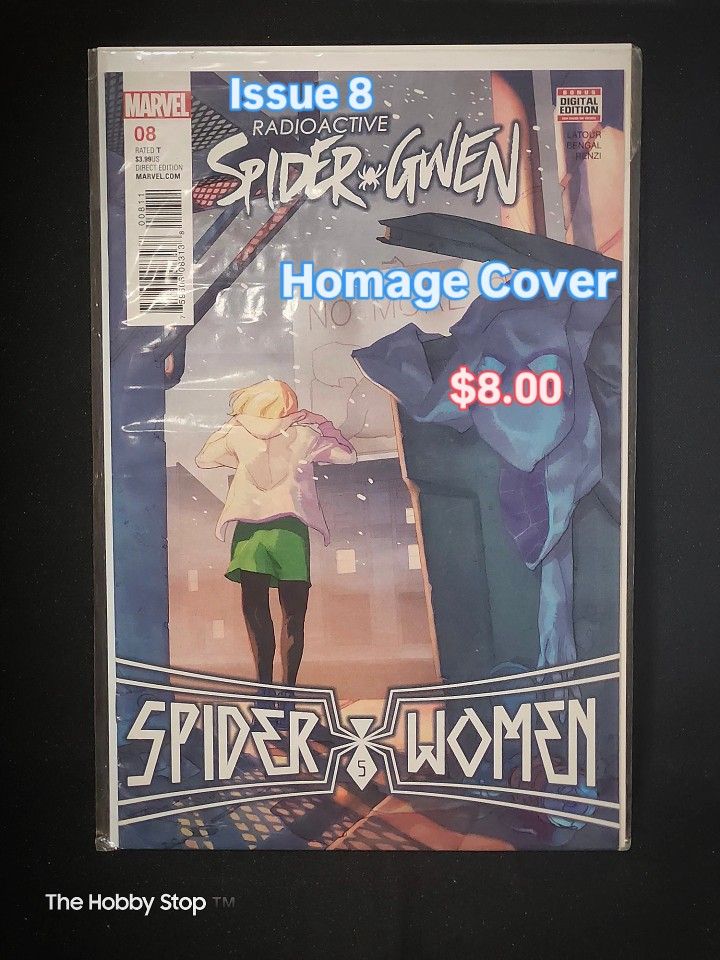 SpiderGwen 🕷 Issue 8 Homage Cover