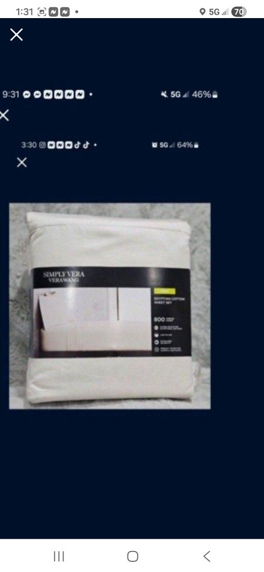 Sheets Vera Wang 800 Count New King