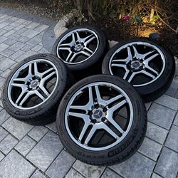 18” AMG Wheels Mercedes Benz 5x112 Staggered Genuine OEM W220 W215