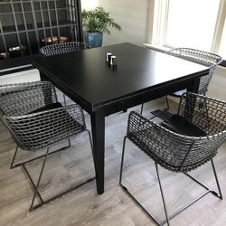 Crate and Barrel Italian Extension Dining Table