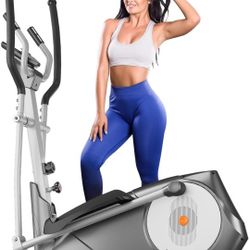 YOUNGFIT Elliptical Machine, Upgraded 22 Levels Ultra Quiet Elliptical Exercise Machine Trainer with LCD Monitor
