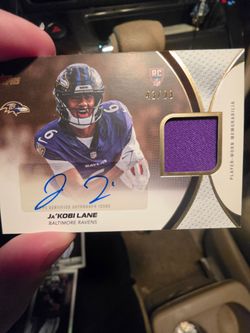 Topps 2026 Flagship Ja'Kobi Lane Ravens RC Rookie Material Auto