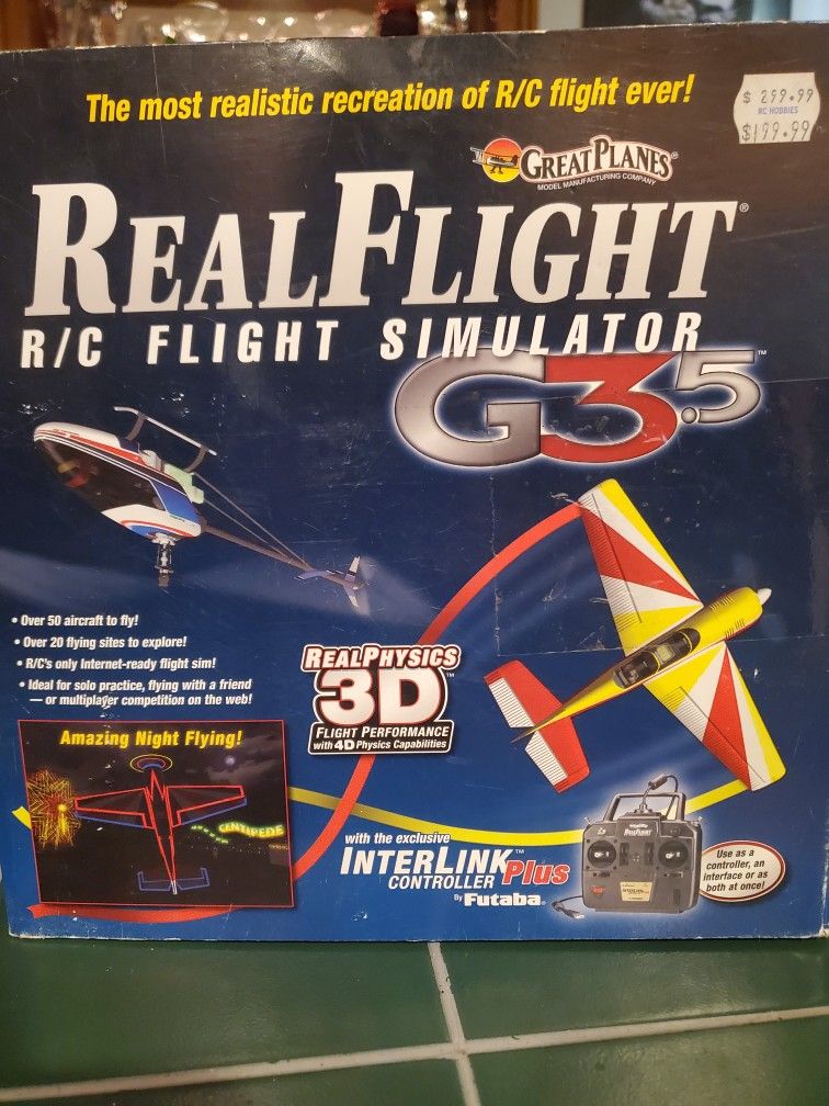 Real Flight RC Simulator G3.5 RealFlight R/C 3D Controller Futaba