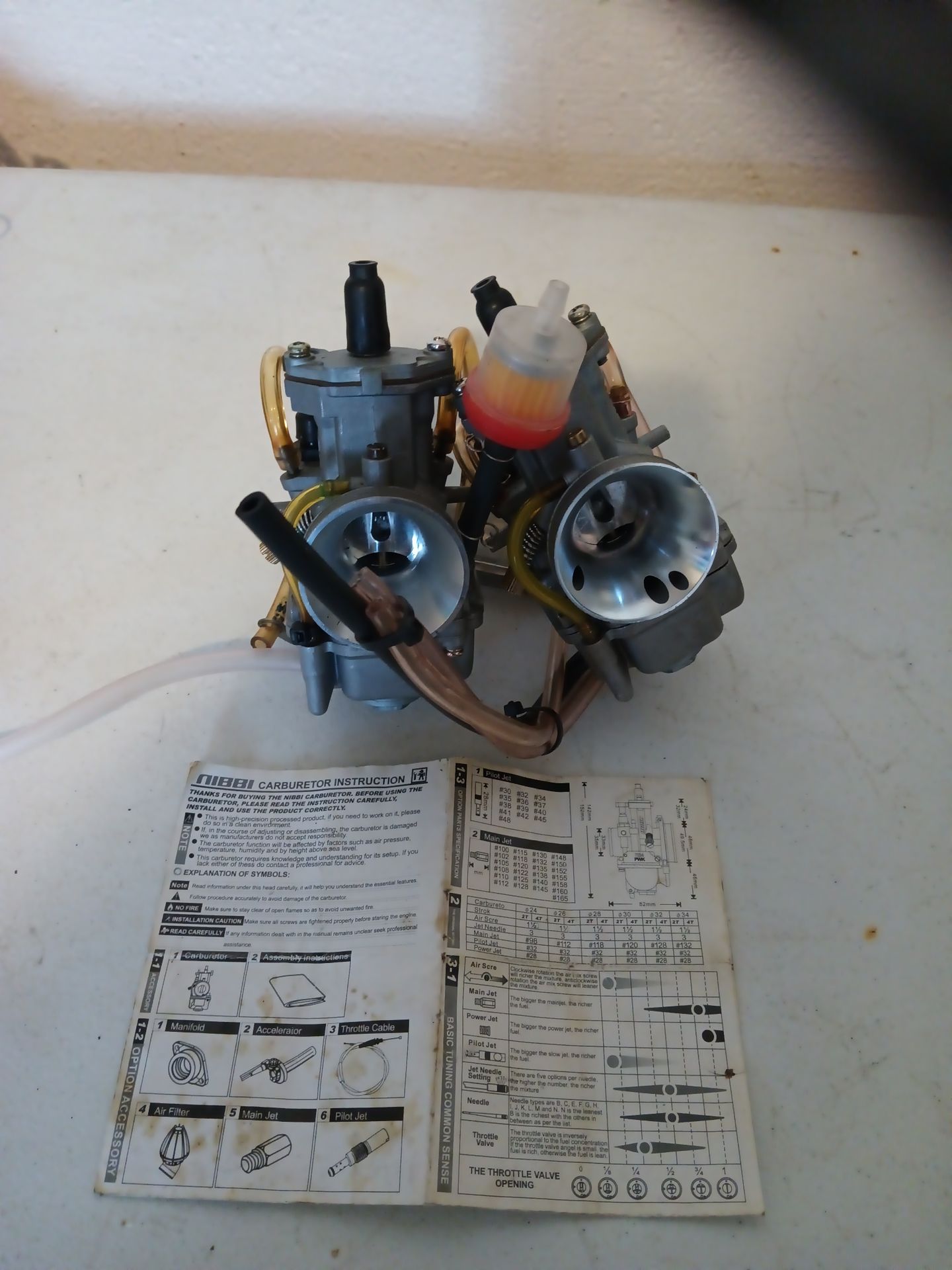 Nibbi PWK 24mm carburetors,1 works,1 for parts $45