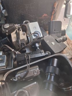 Assorted vintage camera ect