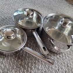 New Stainless Steel Cookware Set 