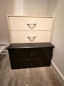 Small black drawers