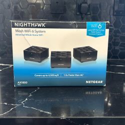 Nighthawk Mesh WiFi 6 System Advanced Whole Home WiFi AX1800